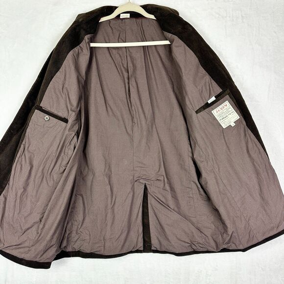 J. Crew Vintage Cord Corduroy Blazer Sport Coat Size XL Brown Two Button - Picture 3 of 5